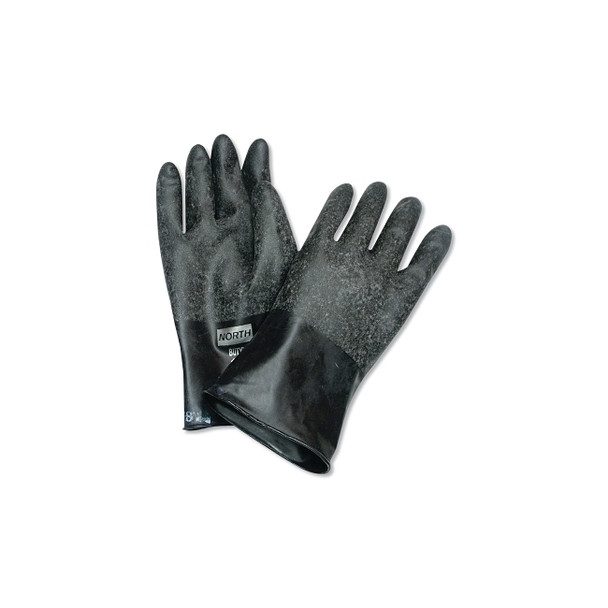 Chemical Resistant Butyl™ Gloves, Size 9, Black, 13 mil, Grip-Saf™