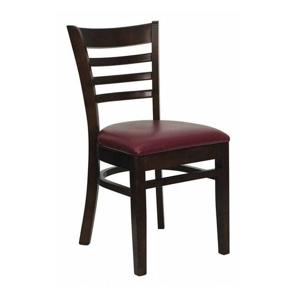 Hercules Restaurant Chair, Wood Back, 17-1/4 in W 20" L 33-3/4" H