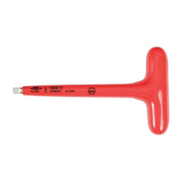 Wiha Skt Drvr, Steel, Chrome, DrvSz 1/4 in 29006