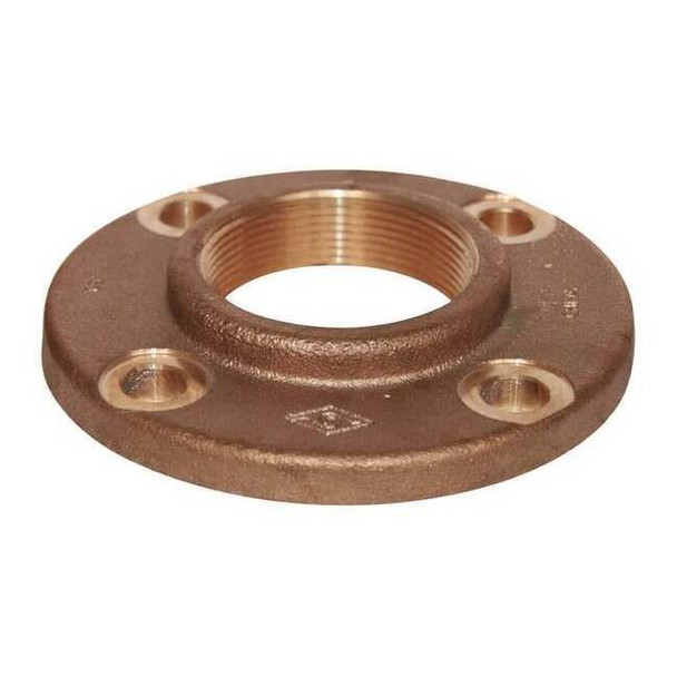 Manufacturer Varies Red Brass Flange, FNPT, 1" Pipe Size 4TJJ9
