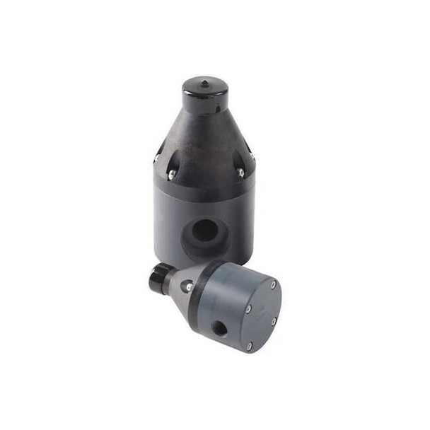 Back Pressure Valve, 3/4", PVC/TFE/EPDM, Adjustable 10-150 psi, FPT