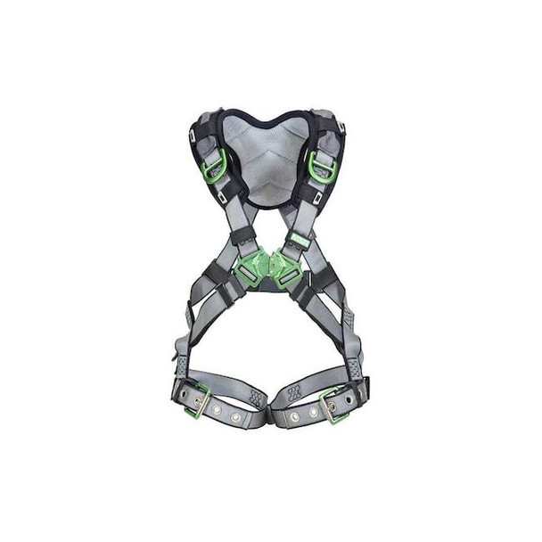 V-FIT Full Body Harness, 2XL, 400 lb., Quick-Connect Chest/ Tongue Leg Straps