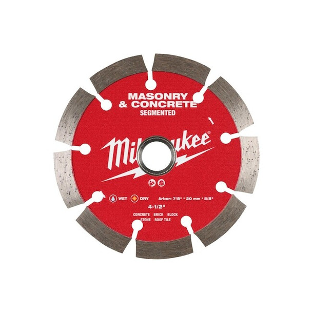 Milwaukee Tool 4-1/2" Segmented Masonry & Concrete Diamond Blade 49-93-9304