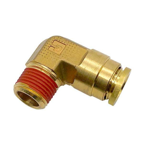Parker Fitting,3/8",Brass,Push-to-Connect VS169PTCNS-6-2