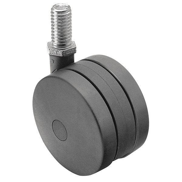 60mm Non-Marking Nylon Swivel Caster, No Brake, Loads Up To 100 lb