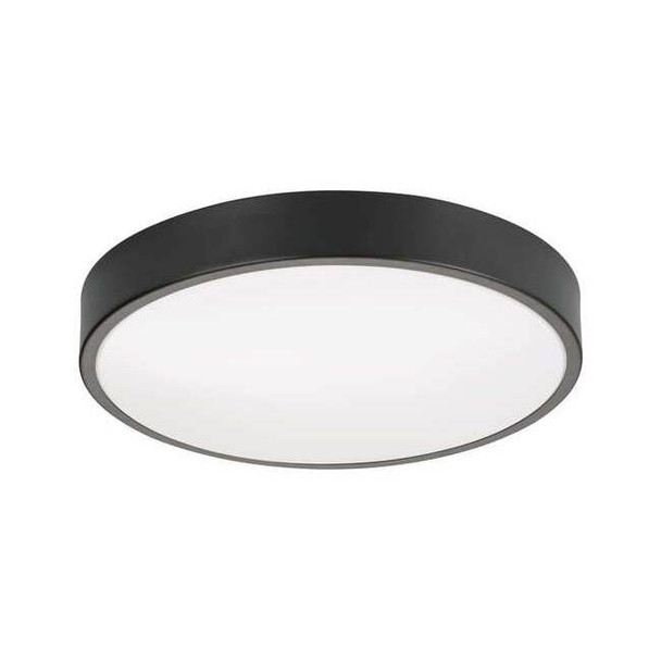 Afx LEDFlushMount,14inD,Black,Aluminum OTVF1425LAJD1BK