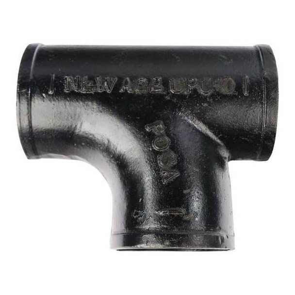Female Tee Sanitary Tee, 4" Pipe, Female Socket, Cast Iron, 0 psi