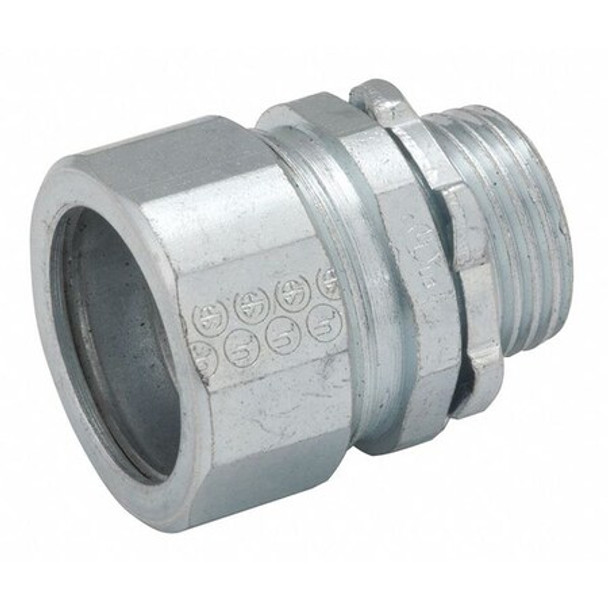 Raco Connector,Steel,Overall L 2 1/4in 1808 Raco Connector,Steel,Overall L 2 1/4in 1808