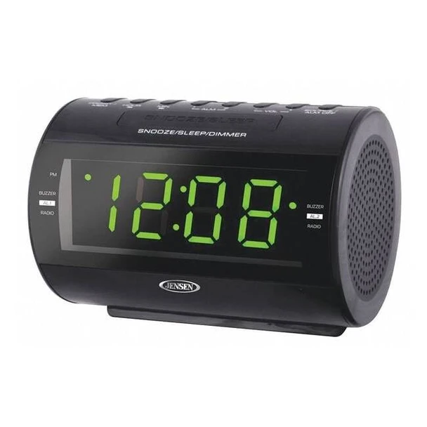 Manufacturer Varies Clock,Blk,LED,3-13/32 in. Hx5-3/8 in. W JCR-210