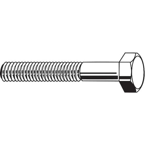 Grade 8, 5/8"-18 Hex Head Cap Screw, Black Oxide Steel, 8 in L, 5 PK