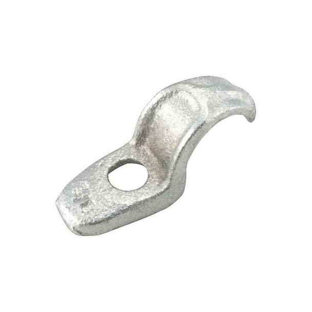 Raco One Hole Strap, Conduit; Pipe Use, 1/2 in, Malleable Iron, Zinc Plated 1302