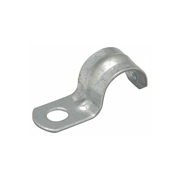 Raco One Hole Strap, Conduit; EMT; Pipe Use, 1-1/4 in, Steel, Galvanized 2085