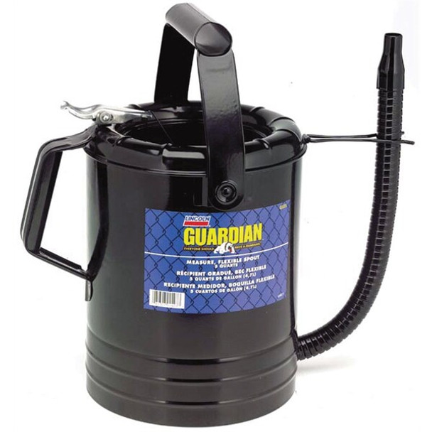 Lincoln Industrial Quart Flexible Spout Measuring Can,4 LING524