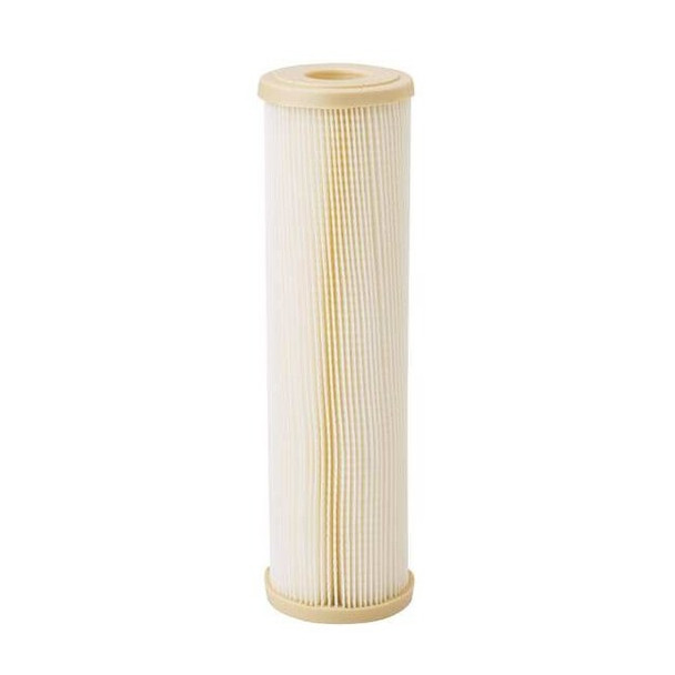 Pleated Filter Cartridge, 10 gpm, 1 Micron, 2-7/8" O.D., 9 3/4 in H