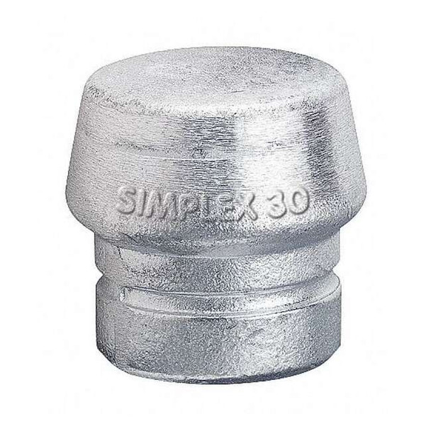 Halder Simplex Hammer Tip,2 3/8 In,Hard,Silver 3209060