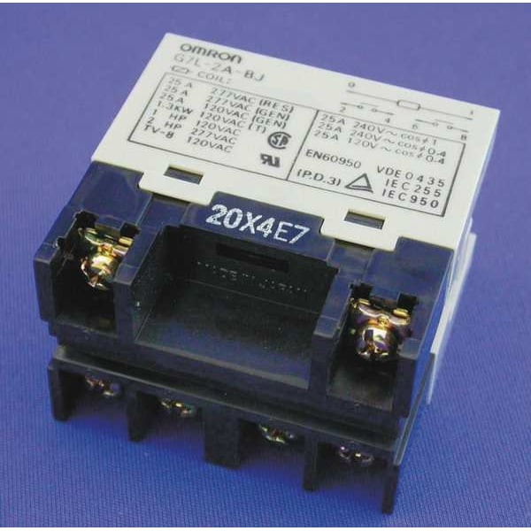 E-Bracket, Enclosed Power Relay, Square, 30 A, 6 Pins, Screw