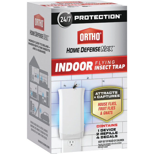 Ortho Home Defense MAX Reusable Indoor Flying Insect Trap Starter Kit 4663405