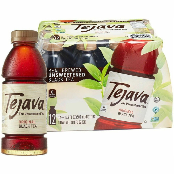Tejava Java Tea Black Tea - 16.90 fl oz - GMO Free - 12 / Carton