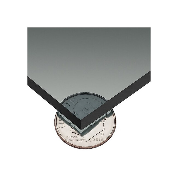 Gray Polycarbonate Polycarbonate Sheet 48" L x 24" W x 1/8" Thick