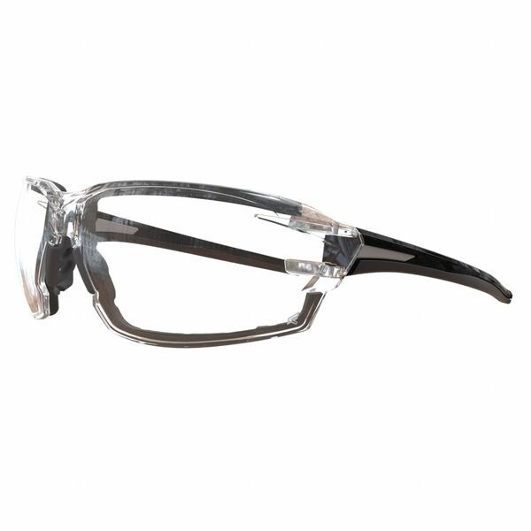 Nevosa, Safety Glasses, Anti-Scratch, Clear Lens, Black Frame, Full-Frame