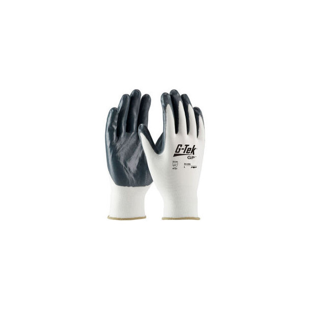 PIP 34-225/L G-Tek GP Nitrile Coated Nylon Glove L 12 Pairs