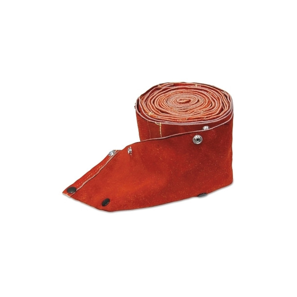 Cable Cover with Snaps, 3 in  OD dia x  20 ft L, Small, Leather