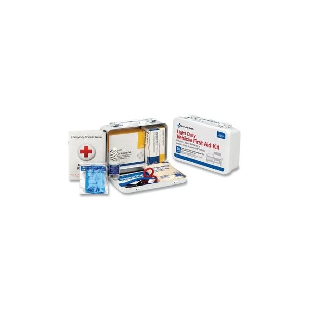 10 Person Vehicle First Aid Kit, Weatherproof Steel Case