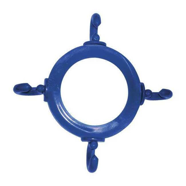 Cone Chain Connector for Plastic Chain Barrier, Blue, 6 39/50 in Length, Gloss