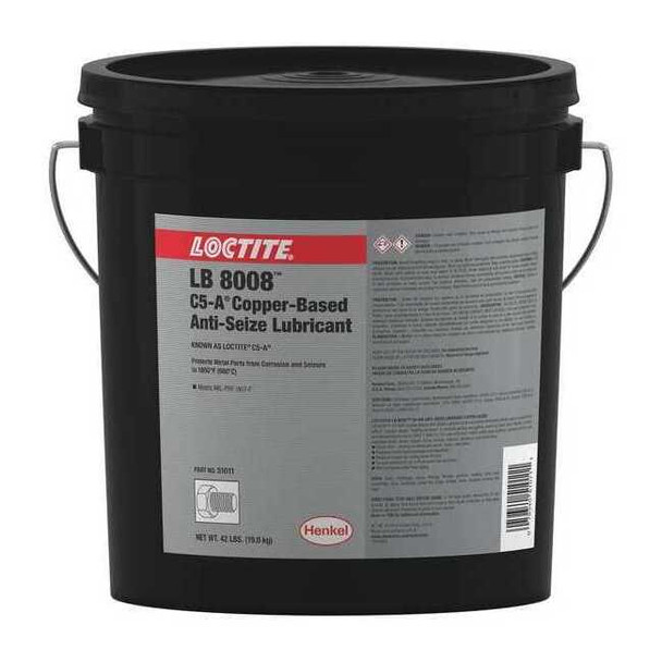General Purpose Anti-Seize, Copper Base, 42 lb, Pail, LB 8008, C5-A