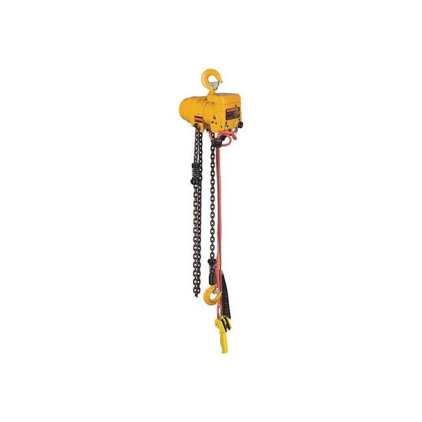 Harrington Air Chain Hoist,2000 lb. Cap.,20 ft. Lft TCR1000P-20