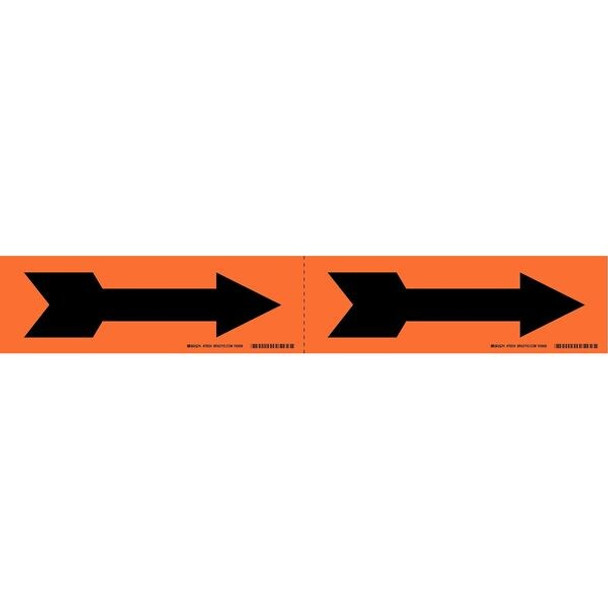 Brady Pipe Marker,(Arrow),2 1/4in H,7in W 76504