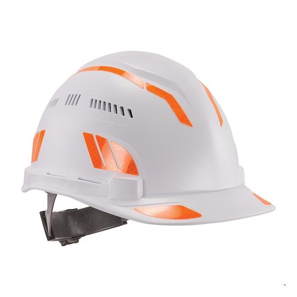 Ergodyne Reflective Hard Hat with Safety Helmet Sticker , Orange 8961