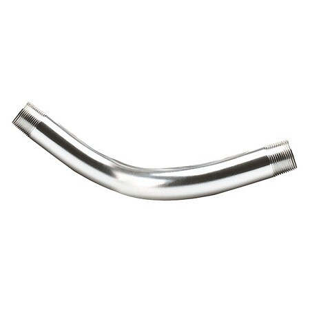 IMC 45 Deg Elbow, 2 in, Threaded, Aluminum, Painted, Silver