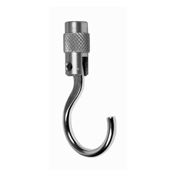 Shimpo Aluminum Large Hook,20 lb Cap,M6 thread FG-M6HKL-AL