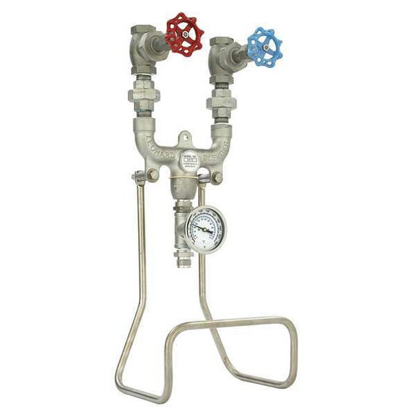 Leonard Valve Hose Station,3/4 In,SS/Brass,25 In L ST-75-LF-ED