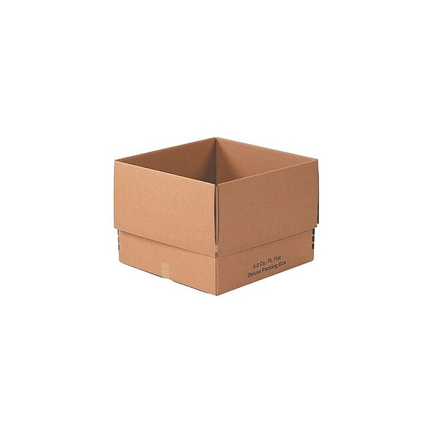 24 in x 24 in x 18 in Shipping Box, Kraft, Corrugate, Single Wall, 32 ECT, 10 PK