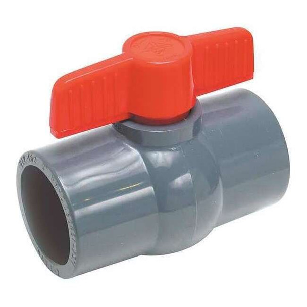 Manufacturer Varies 1-1/2" Socket PVC Ball Valve Inline 32H952