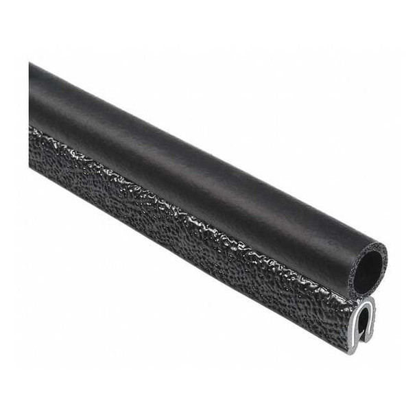 Trim Seal, EPDM, 100 ft Length, 3/4" Overall Width, Style: Trim with a Side Bulb
