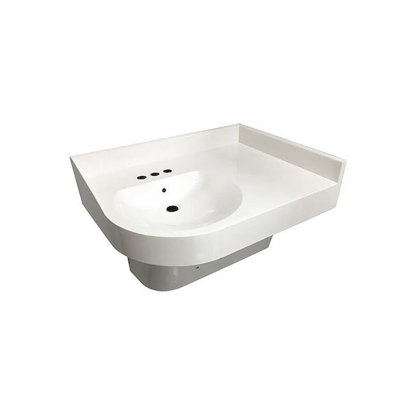 Bestcare Corner Bathroom Sink,29"x21.75"x22" WH3741R-09
