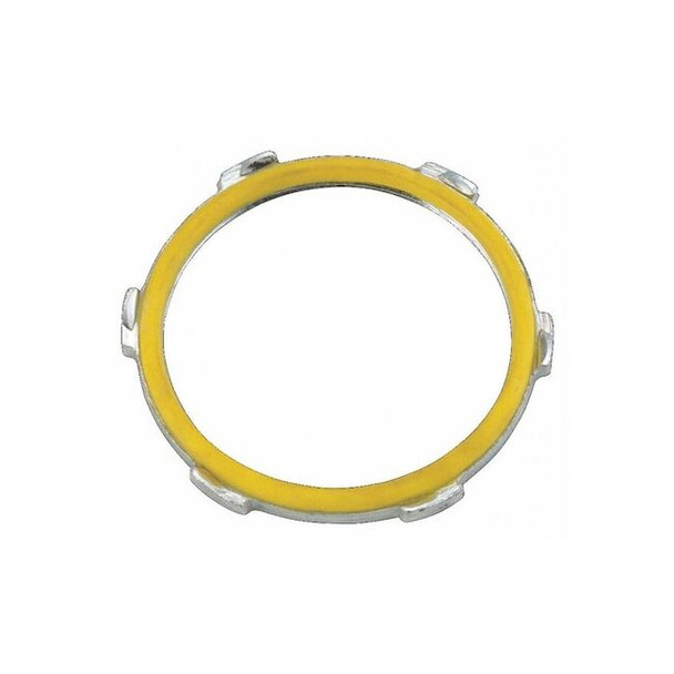Raco IMC Locknut, 2 in, Threaded, Steel, Zinc Plated 1208