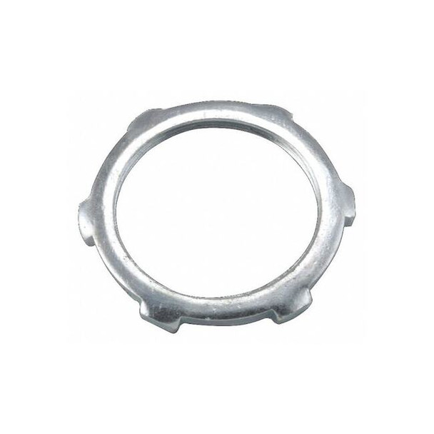 Raco IMC Locknut, 1-1/2 in, Threaded, Steel, Zinc Plated 1206