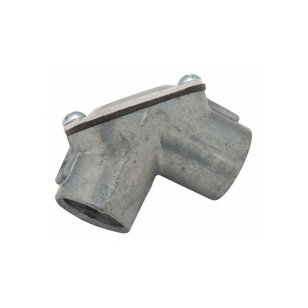 Raco IMC Coupling, 1/2 in, Threaded, Zinc, Zinc Plated, Silver 2652