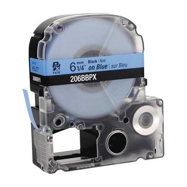 Epson Label Cartridge, Black on Blue, Labels/Roll: Continuous 45WA12
