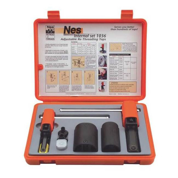 Thread Repair Kit, Internal 7/8 in to 2 5/8 in Thrd Sz, Steel, Steel
