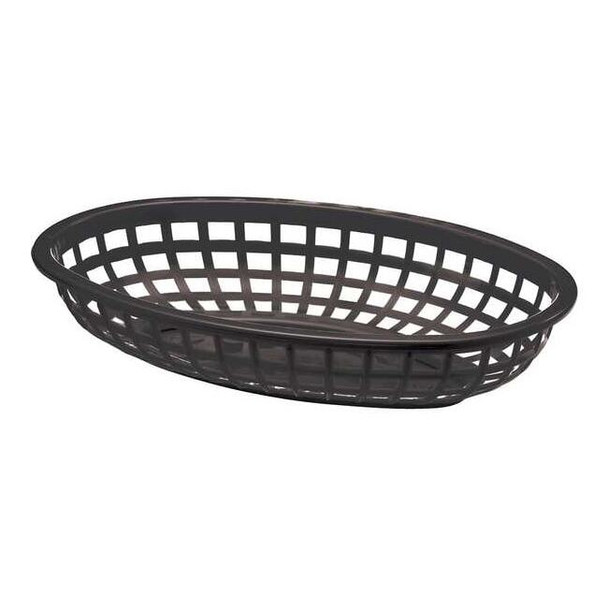 Tablecraft Classic Basket, Oval, Black,PK36 1074BK