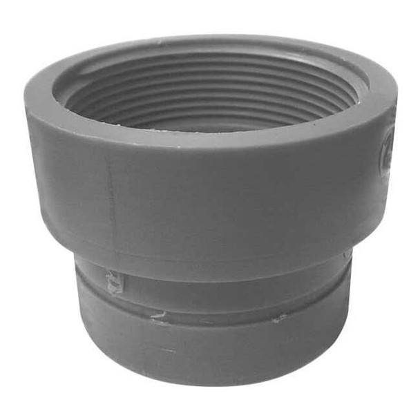 Female Adapter, Polypropylene, 1-1/2", Schedule 40, 80 psi Max Pressure