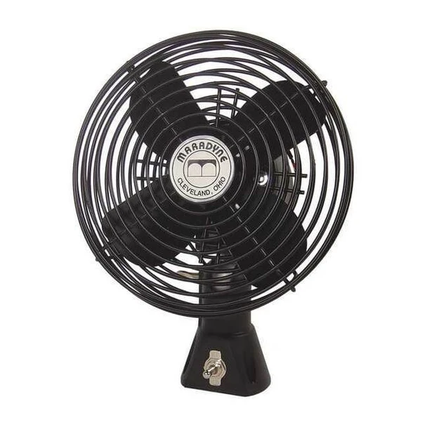 Maradyne Bolt-On Fan,1.3A,Blk Painted Steel,24VDC F-4670177