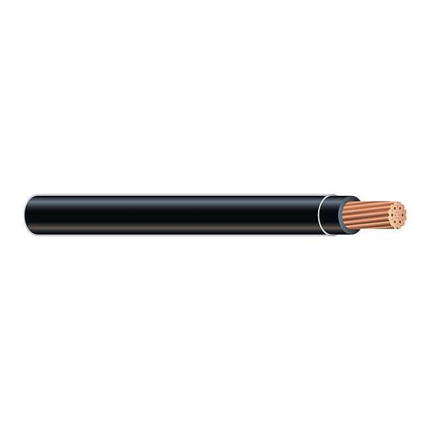 XHHW Building Wire, Copper, 14 AWG, 1C, Black, Stranded, 500 ft