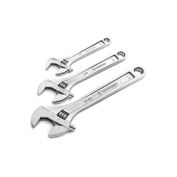 Crescent 3 Piece Adjustable Wrench Set 6", 8" & 10" AC3PC