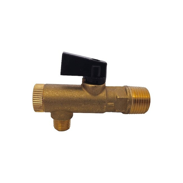 Speedaire Filter Ball Valve,Brass,1/2in Drain Port FBV-505025